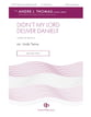 Didn't My Lord Deliver Daniel SATB choral sheet music cover